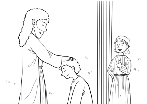 Acts 8 14 14 The Evangelist And The Magician Coloring Page